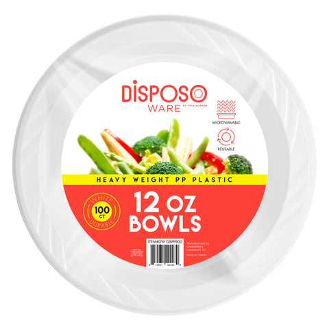 12 oz.  Plastic Bowls