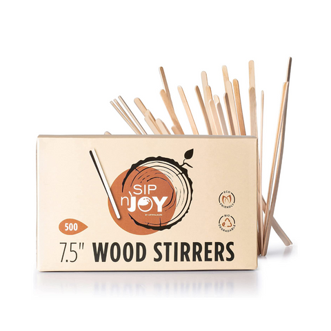 Wood Coffee Stirrers, 7.5"