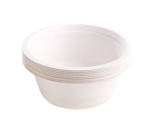 12 oz. Compostable Bagasse Bowls