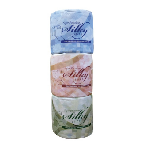 Silky Soft Bathroom Tissue Roll 2-Ply