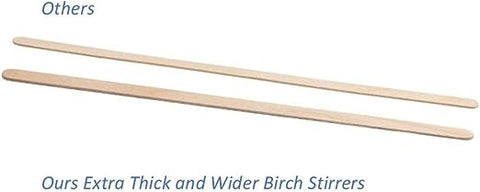 Extra Thick Wood Coffee Stirrers, 5.5"