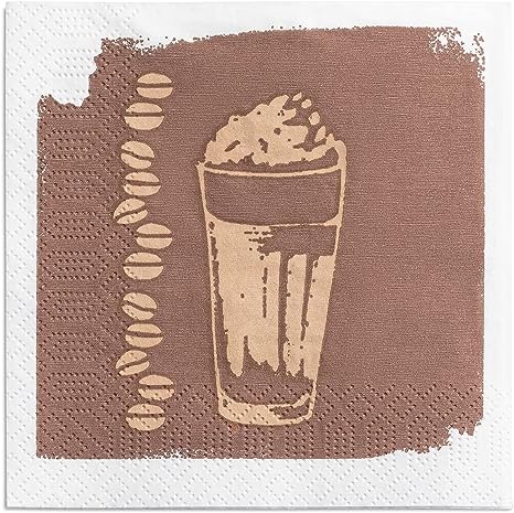 Cafeteria Style Beverage Napkins, 3-Ply Disposable Paper Napkins