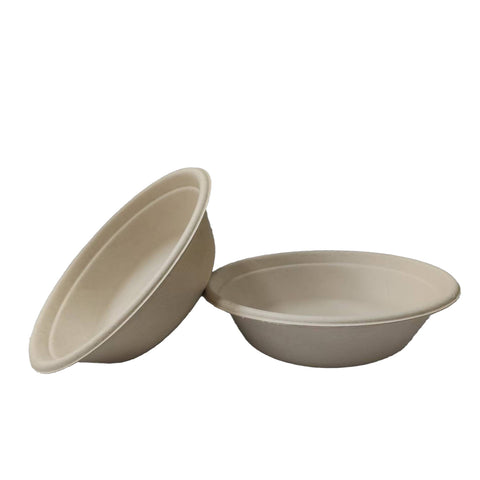 Compostable Bagasse Plates, Bowls & Lids