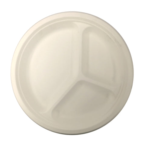 Compostable Bagasse Plates, Bowls & Lids