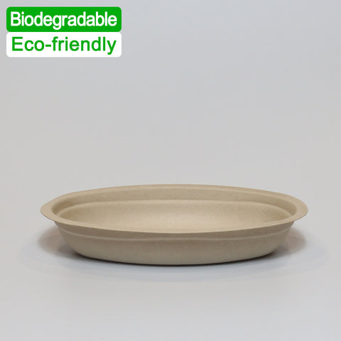 Compostable Bagasse Plates, Bowls & Lids