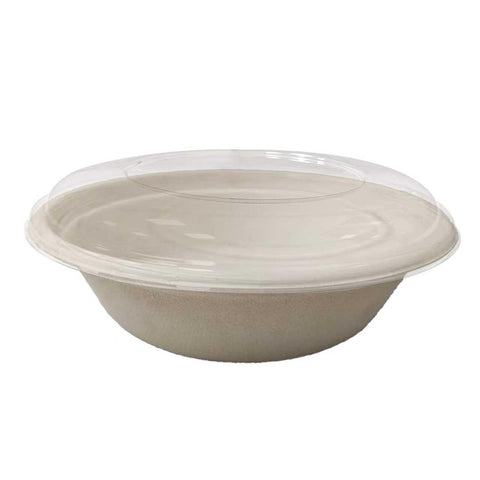 Compostable Bagasse Plates, Bowls & Lids