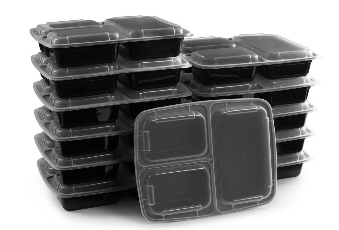 3 Compartment Rectangular Takeout Containers – Eskay Products