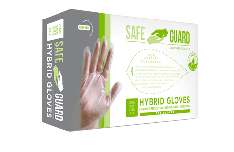 Hybrid Clear Gloves – One Size