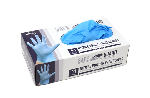 Nitrile Disposable Gloves, Powder Free, Blue
