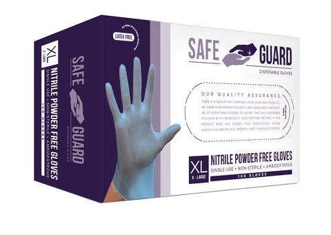 Blue Nitrile Powder-Free Gloves
