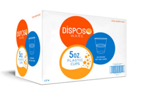 Disposoware 5 oz. Clear Disposable Plastic Cup