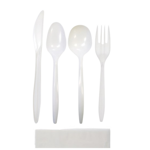 Fork-Knife-Teaspoon-Soup Spoon-Napkin