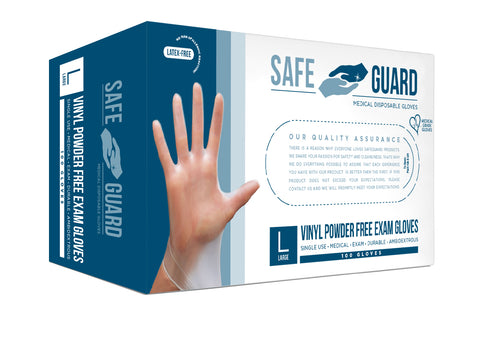 Vinyl Exam Clear Powder-Free Gloves
